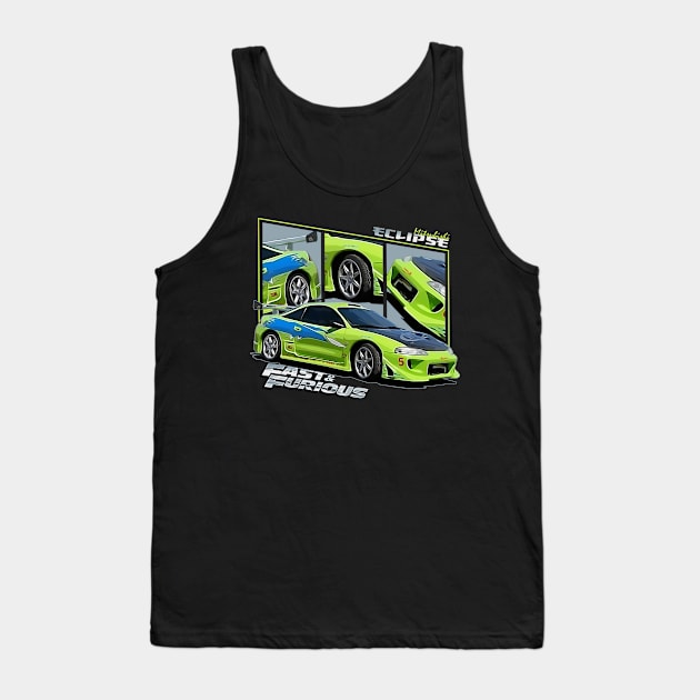 Mitsubishi Eclipse O'conner Car, JDM Tank Top by T-JD